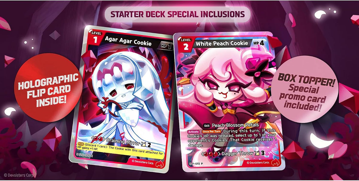 CookieRun Braverse TCG: Flames of Immortality Red Legendary Starter Deck (ST6) Card Game Devsisters