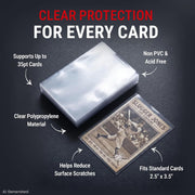 Ultra Pro: Clear Card Soft Sleeve Standard 2.5" x 3.5" 1000 Pack Penny Sleeves Card Game Accessories Ultra Pro