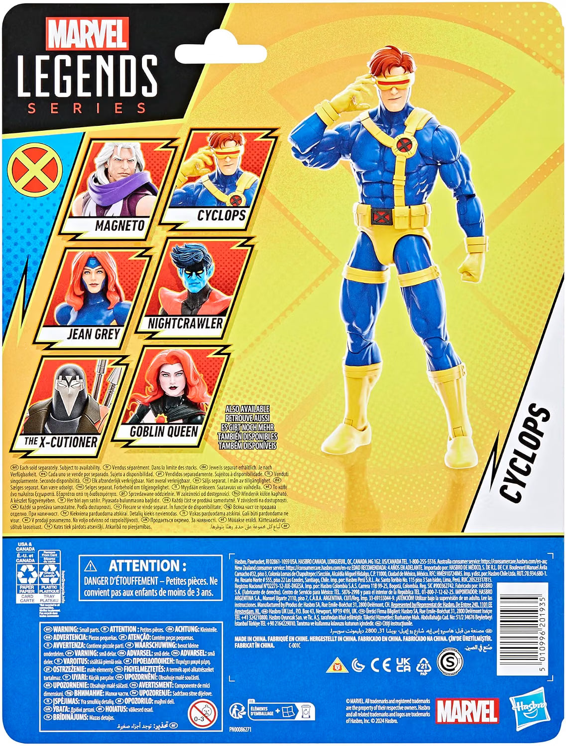 Hasbro Marvel Legends Series: Cyclops X-Men 97 Wave 2 (Cyclops Action Figure)
