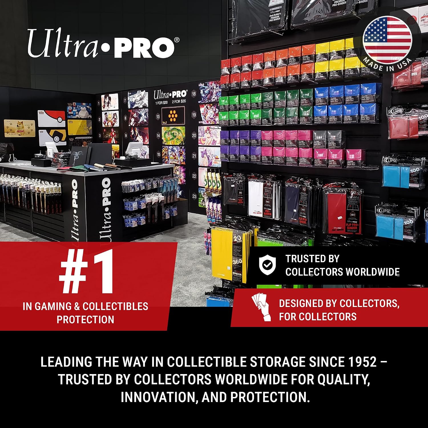 Ultra Pro: Clear Card Soft Sleeve Standard 2.5" x 3.5" 1000 Pack Penny Sleeves Card Game Accessories Ultra Pro