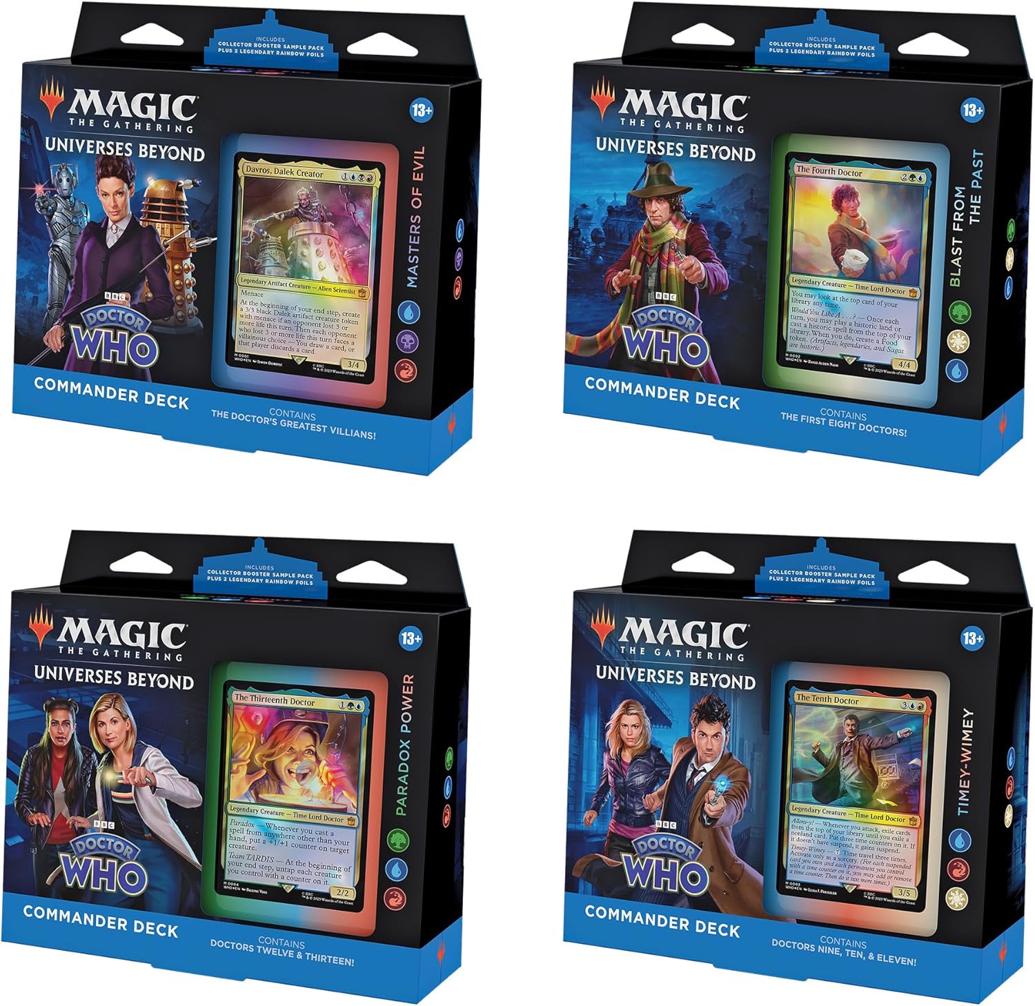 Magic: The Gathering TCG - Universes Beyond: Doctor Who Commander Deck Bundle Card Game Wizards of the Coast