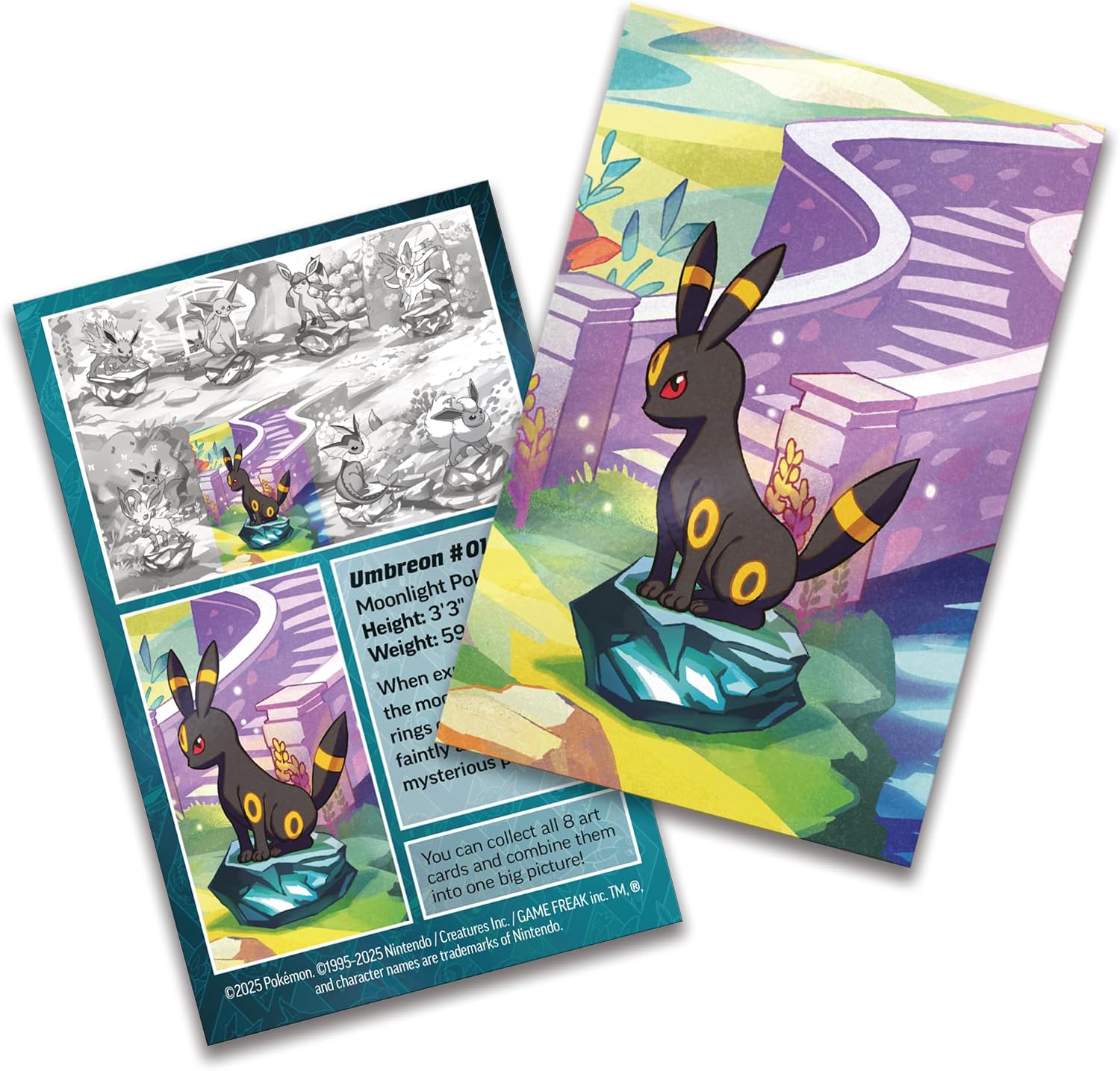 Pokemon TCG: Scarlet & Violet Prismatic Evolutions Mini Tin Display Box - 8 Tins