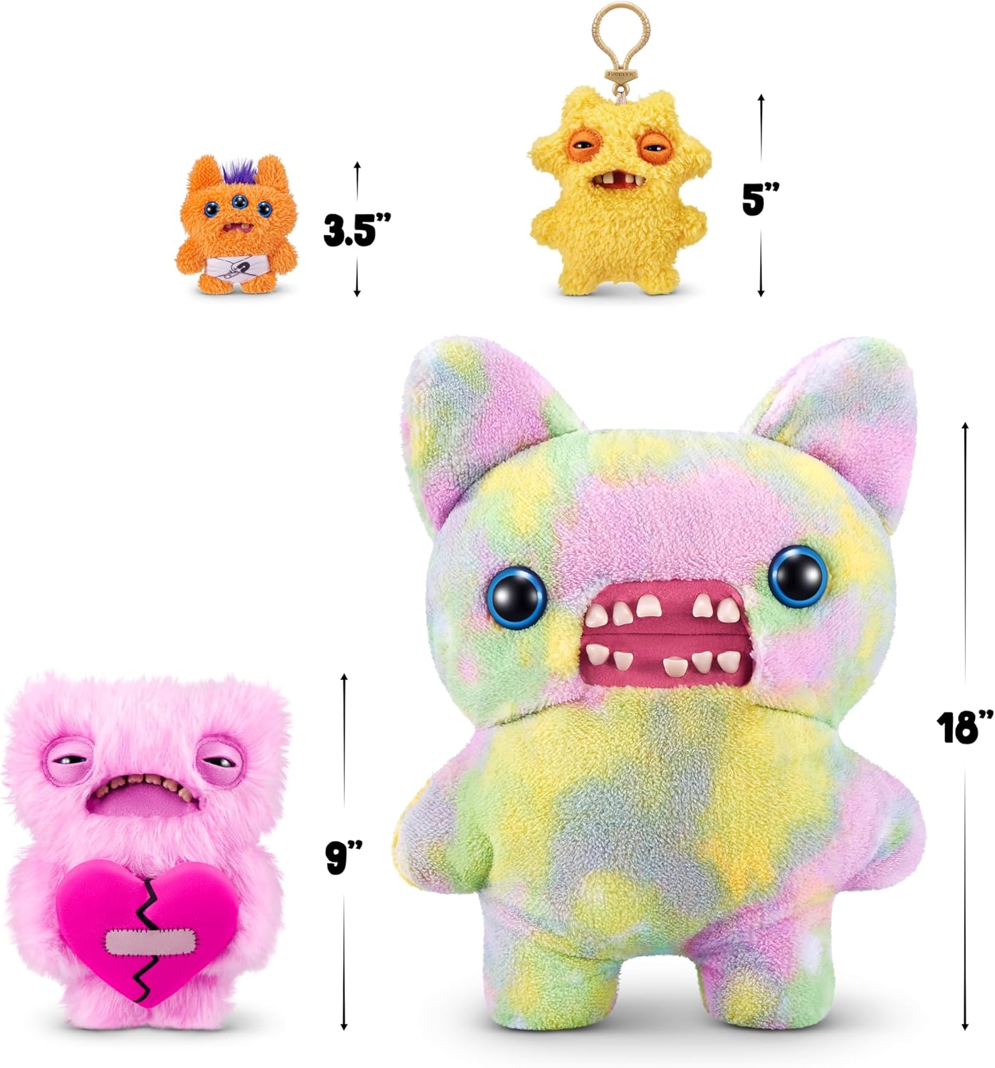 Fuggler: Love Fugg - Wide Eyed Weirdo Pink Collectible Plush Plushies Zuru