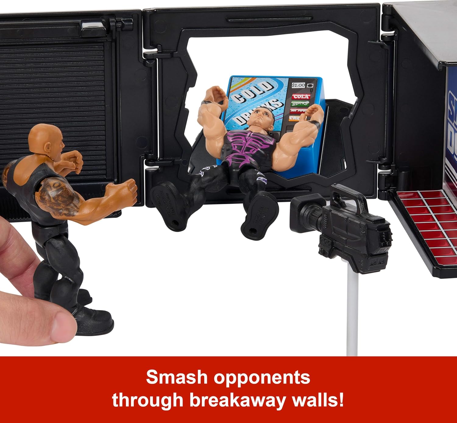 WWE Knuckle Crunchers: Final Boss Microphone Playset Toys & Games Mattel