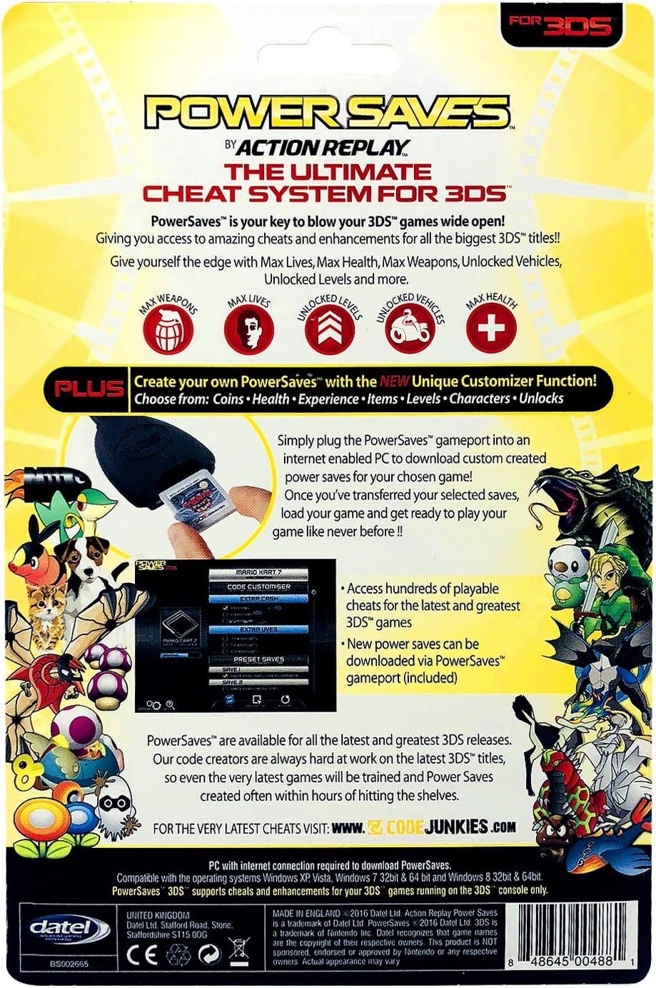 Datel Action Replay Power Saves 3DS [Nintendo 3DS Accessory] Nintendo 3DS Accessories Datel
