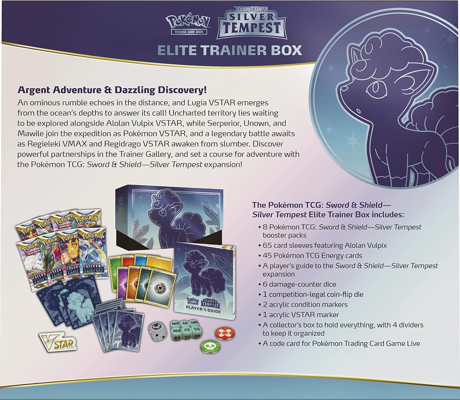 Pokemon TCG: Sword & Shield - Silver Tempest Elite Trainer Box Card Game Pokemon