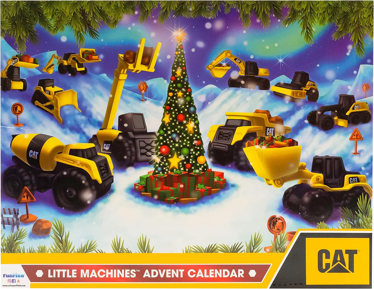 CAT Construction Toys Little Machines Advent Calendar 24 Days Toy - Advent Calendar Funrise
