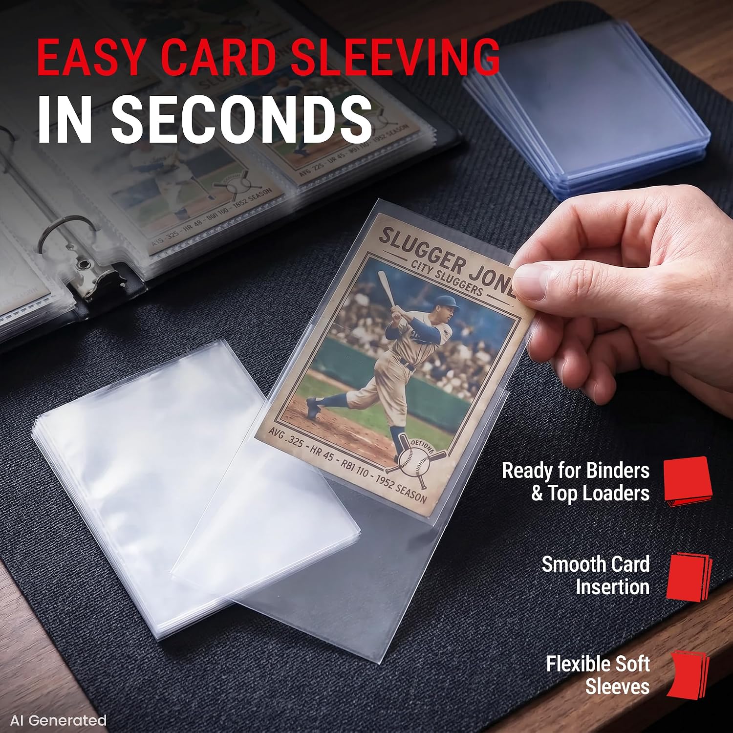 Ultra Pro: Clear Card Soft Sleeve Standard 2.5" x 3.5" 1000 Pack Penny Sleeves Card Game Accessories Ultra Pro