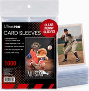 Ultra Pro: Clear Card Soft Sleeve Standard 2.5" x 3.5" 1000 Pack Penny Sleeves Card Game Accessories Ultra Pro