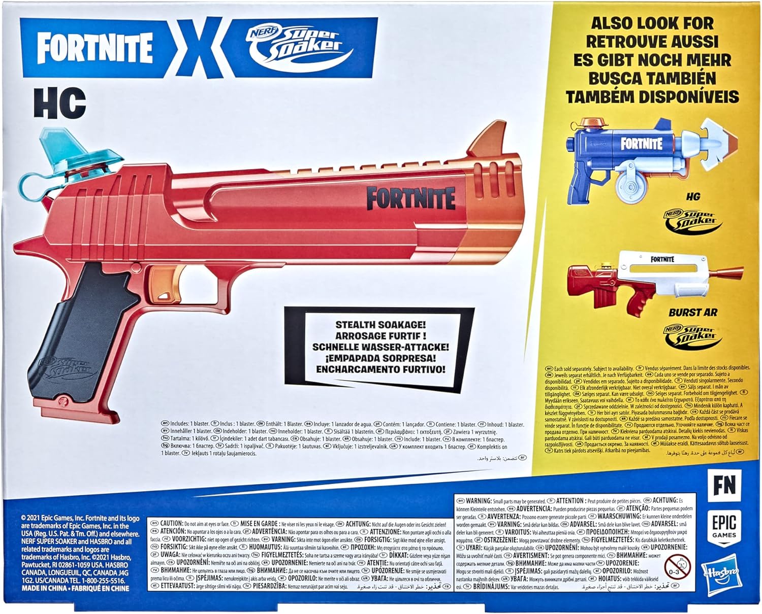 Nerf Super Soaker Fortnite HC Water Blaster Toys & Games Hasbro