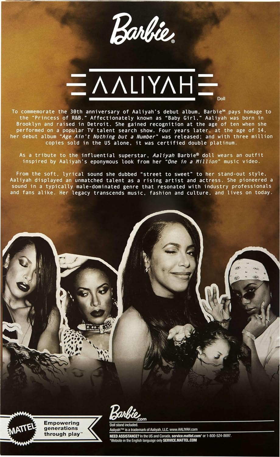 Barbie Signature: R&B Aaliyah Collector Limited Edition Collectible Doll Toys & Games Mattel