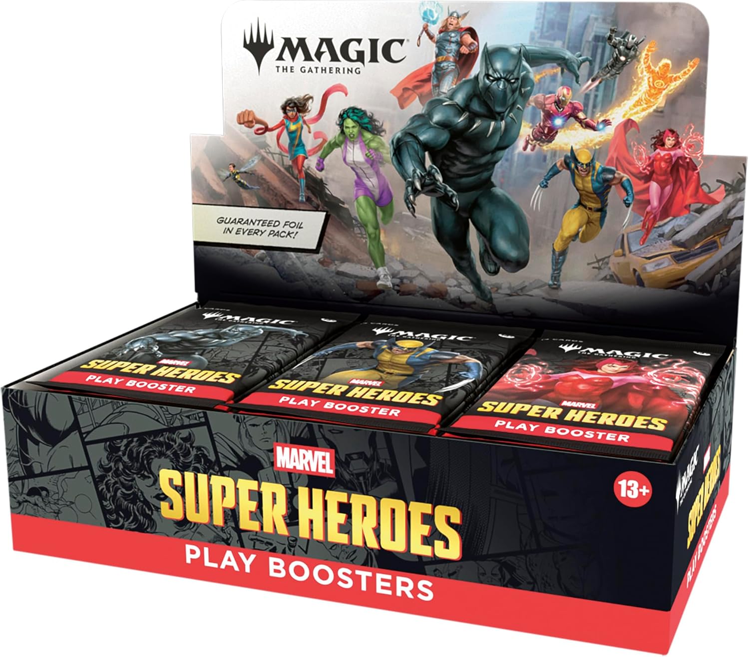 Magic: The Gathering TCG: Marvel Super Heroes Play Booster Box - 30 Packs Card Game Wizards of the Coast