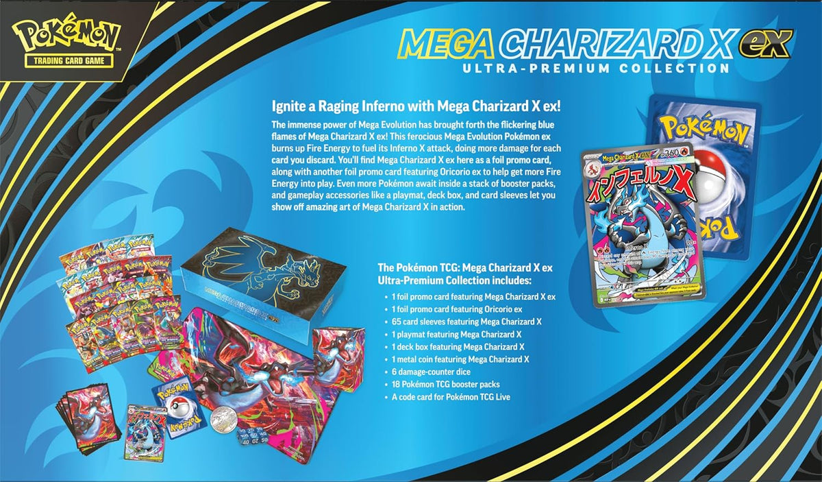 Pokemon TCG: Mega Charizard X ex Ultra-Premium Collection Card Game Pokemon