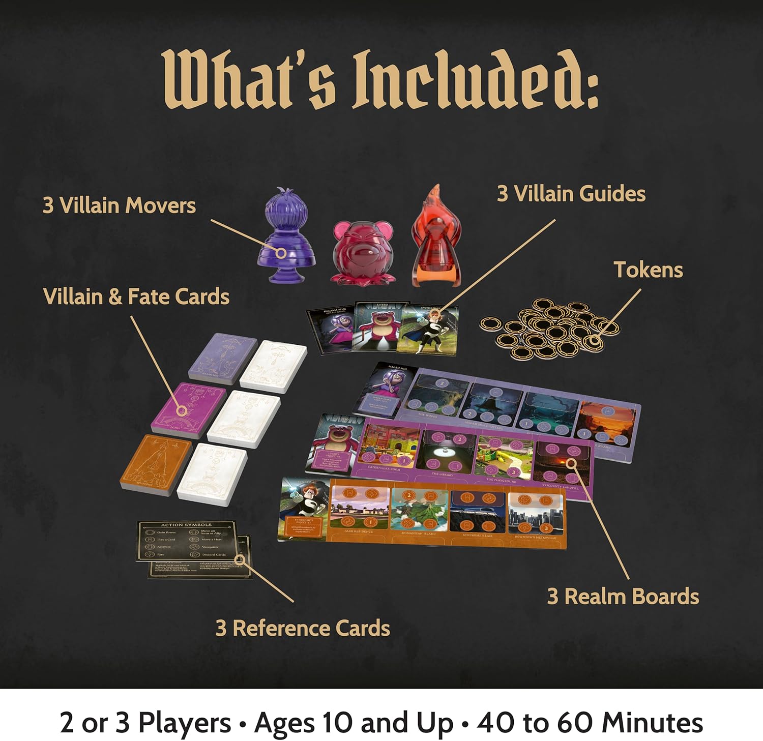 Disney Villainous: Bigger and Badder Stand-Alone & Expansion [Board Game 2-3 Players] Board Game Ravensburger