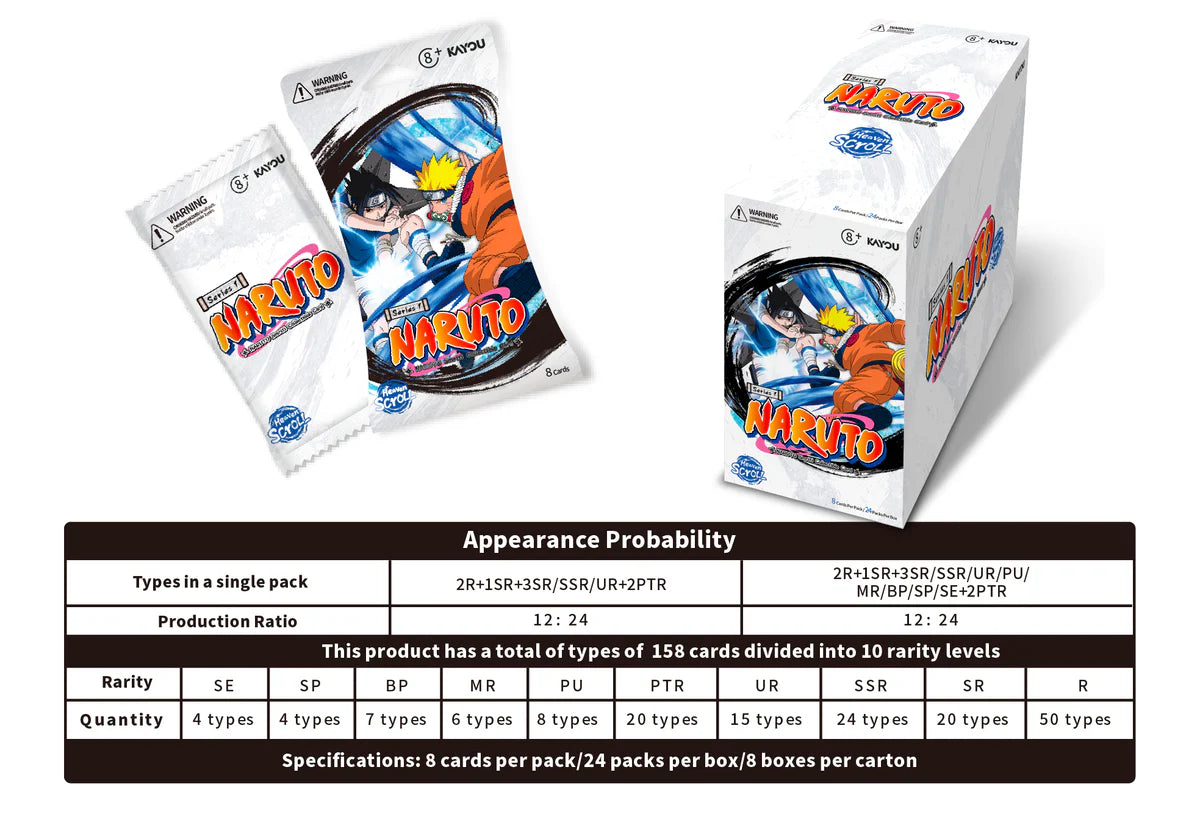 Kayou TCG: Naruto - Smriti Heaven Scroll Series 1 Booster Box - 24 Packs Card Game Kayou