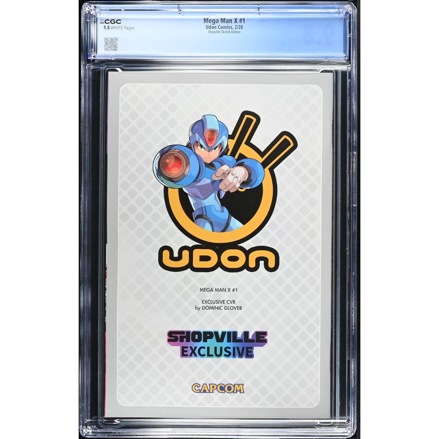 Mega Man X: #1 [Dominic Glover Shopville CGC 9.8 Exclusive Sketch] 2026 Comics Udon Entertainment