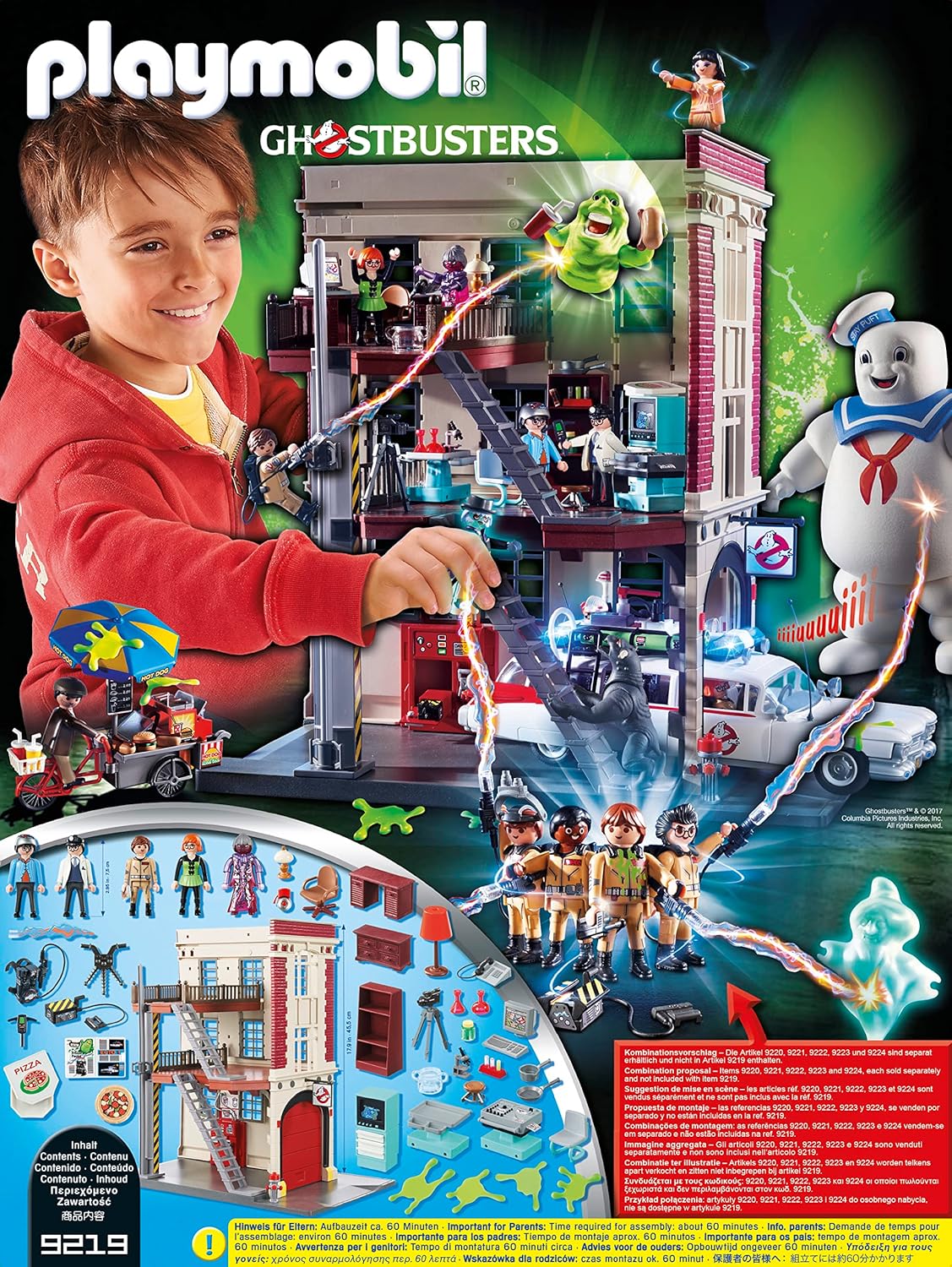 Playmobil Ghostbusters Firehouse - 228 Piece Playset [Playmobil #9219] Toys & Games Playmobil