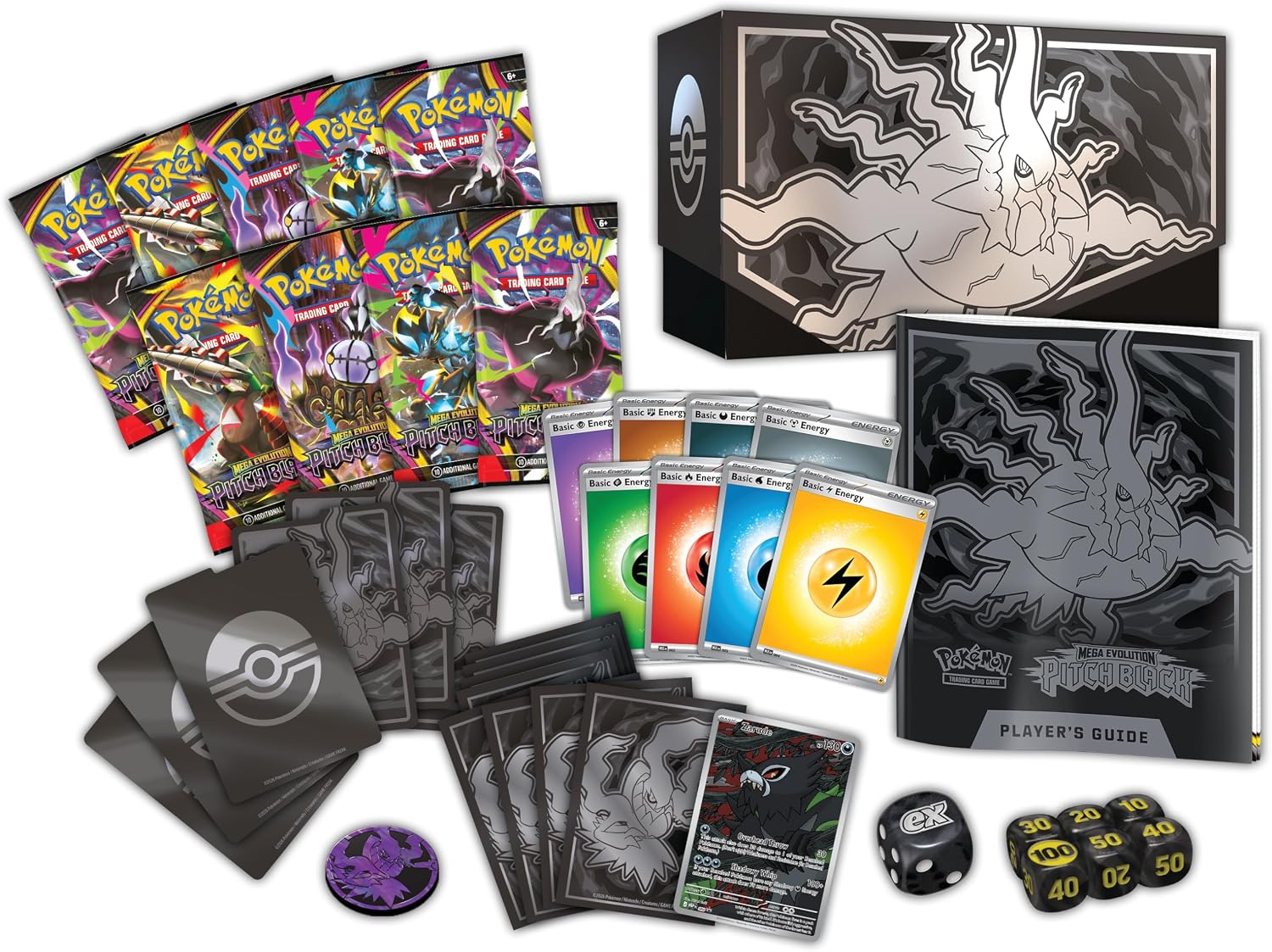 Pokemon TCG: Mega Evolution - Pitch Black Elite Trainer Box Card Game Pokemon