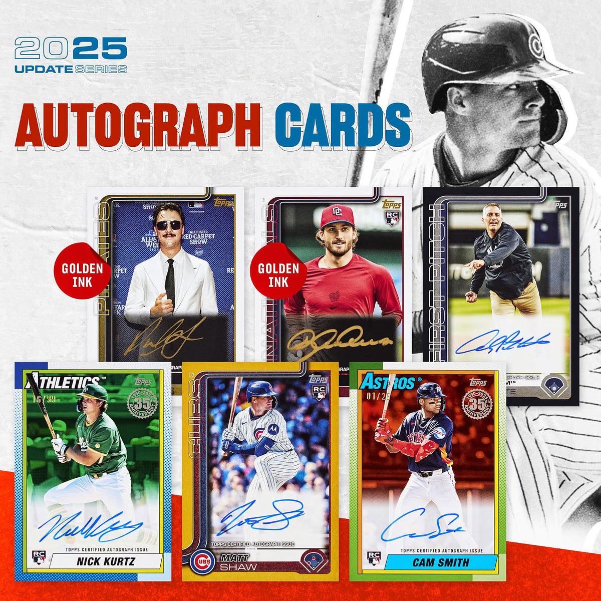 Topps: 2025 Update Series Baseball MLB Blaster Value Box - 7 Booster Packs Sports Cards Topps