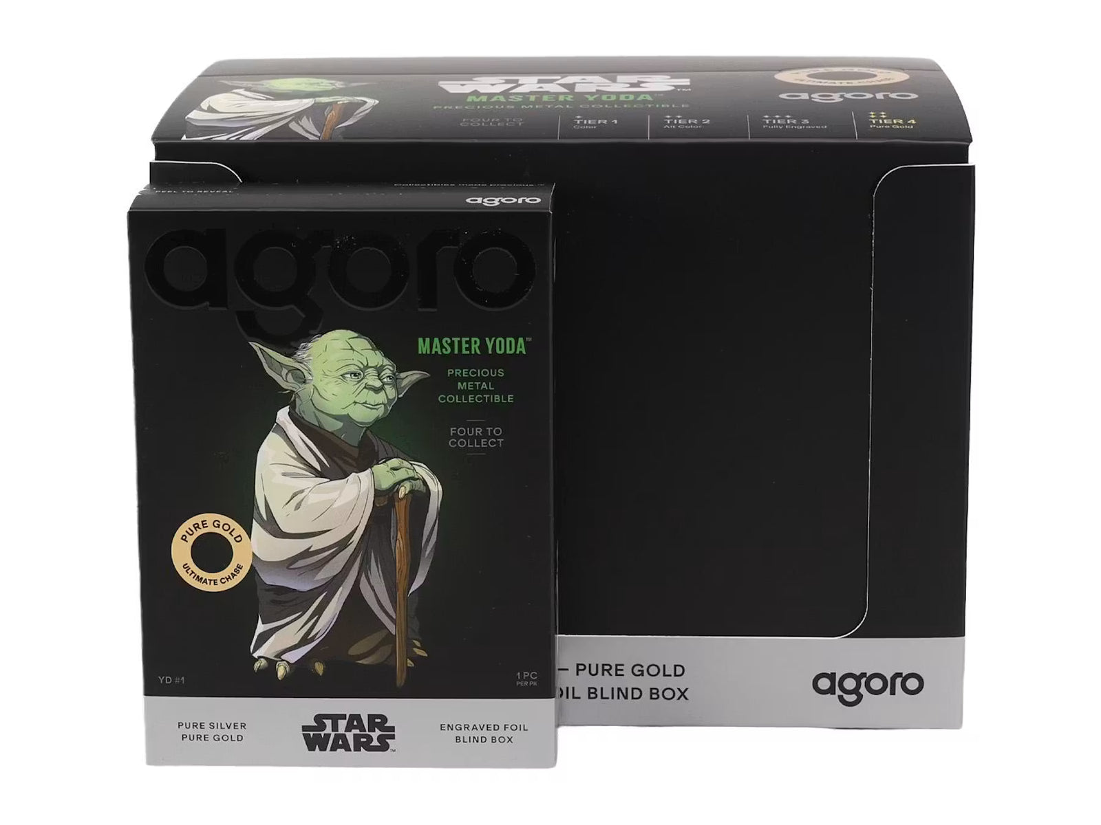 Agoro: Star Wars Master Yoda 999 Pure Silver & Gold 5g Limited Edition Blind Box Collectible Agoro