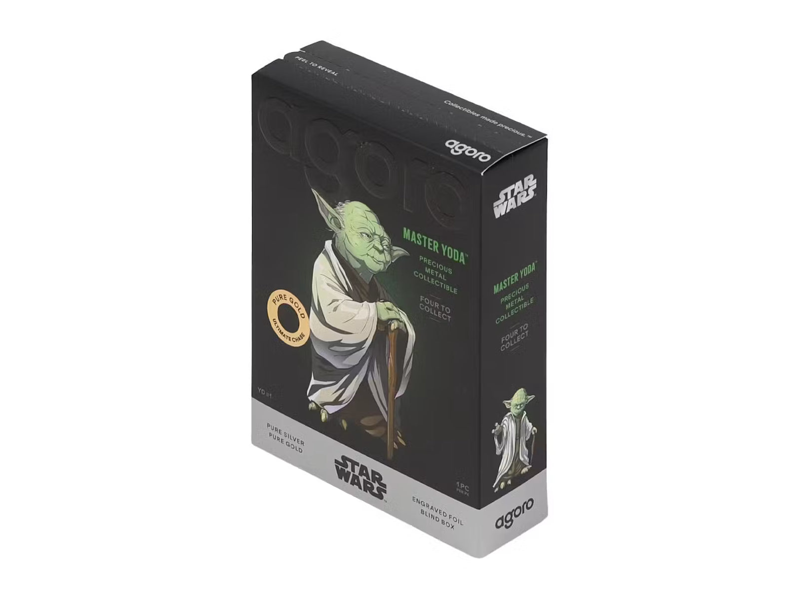 Agoro: Star Wars Master Yoda 999 Pure Silver & Gold 5g Limited Edition Blind Box Collectible Agoro