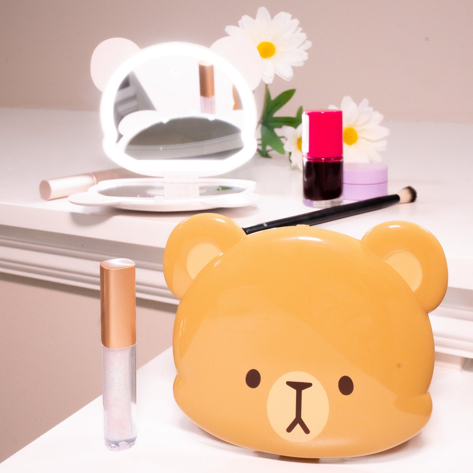 Milk Mocha Bear: Fancii x Milkmochabear Milk LED Mirror Daily Accessories Milk Mocha Bear