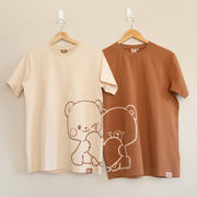 Milk Mocha Bear: Share My Heart Milk T-shirt T-Shirts Milk Mocha Bear