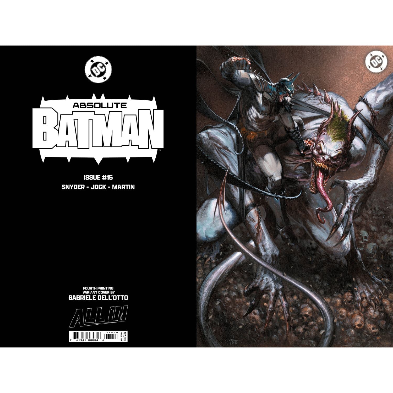 Absolute Batman: #15 [Gabriele Dell'Otto 4th Printing Foil CVR P] 2024 Comics DC Comics