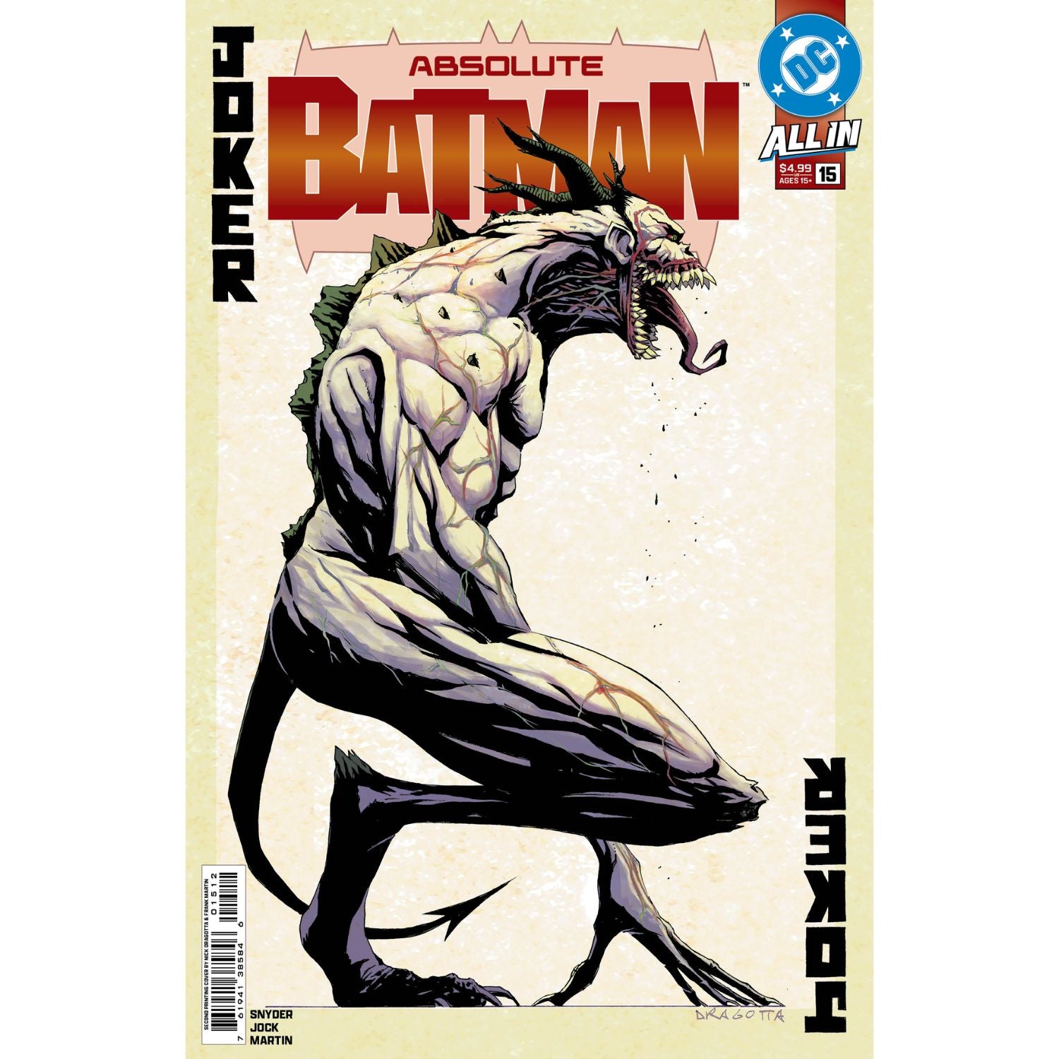 Absolute Batman: #15 [Nick Dragotta 2nd Printing CVR G] 2026 Comics DC Comics