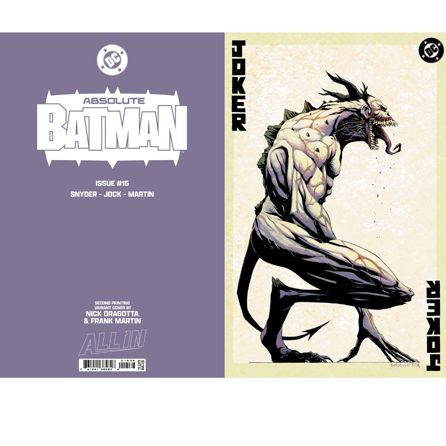 Absolute Batman: #15 [Nick Dragotta 2nd Printing Foil CVR I] 2026 Comics DC Comics