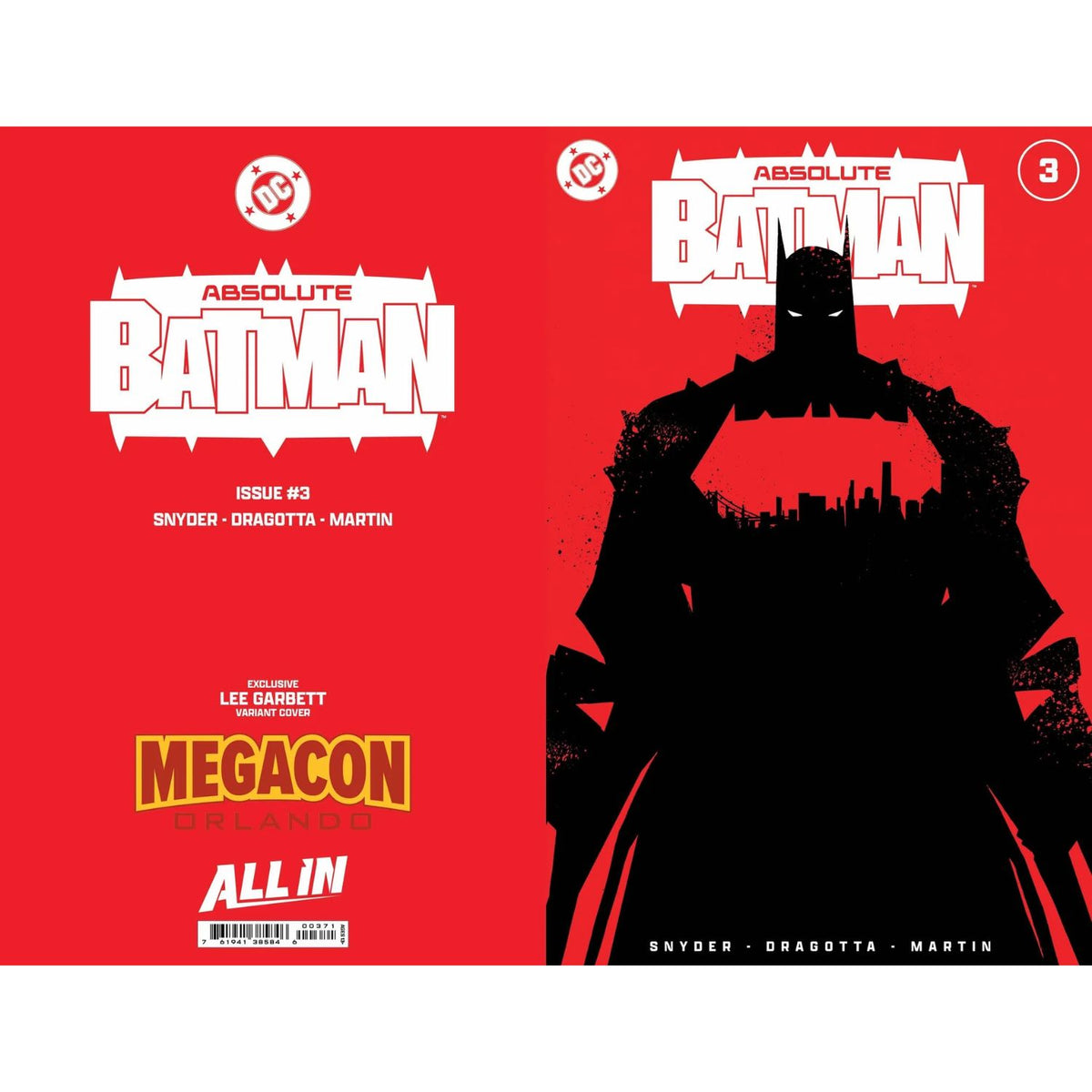 Absolute Batman: #3 [Lee Garbett MegaCon Exclusive Foil 1st Print CGC 9.8] Comics DC Comics