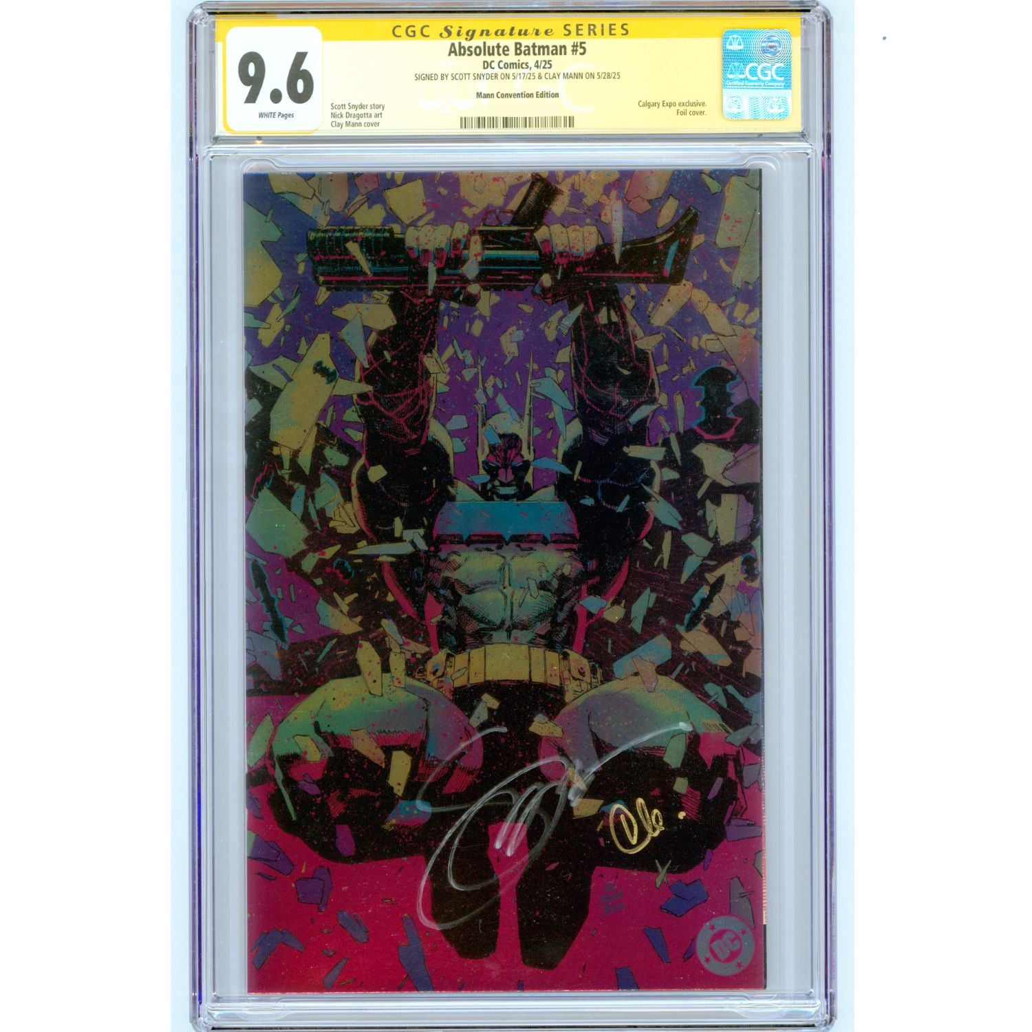 Absolute Batman: #5 [Mann & Snyder CGC 9.6 Signature Series Virgin Foil] 2025 Comics DC Comics