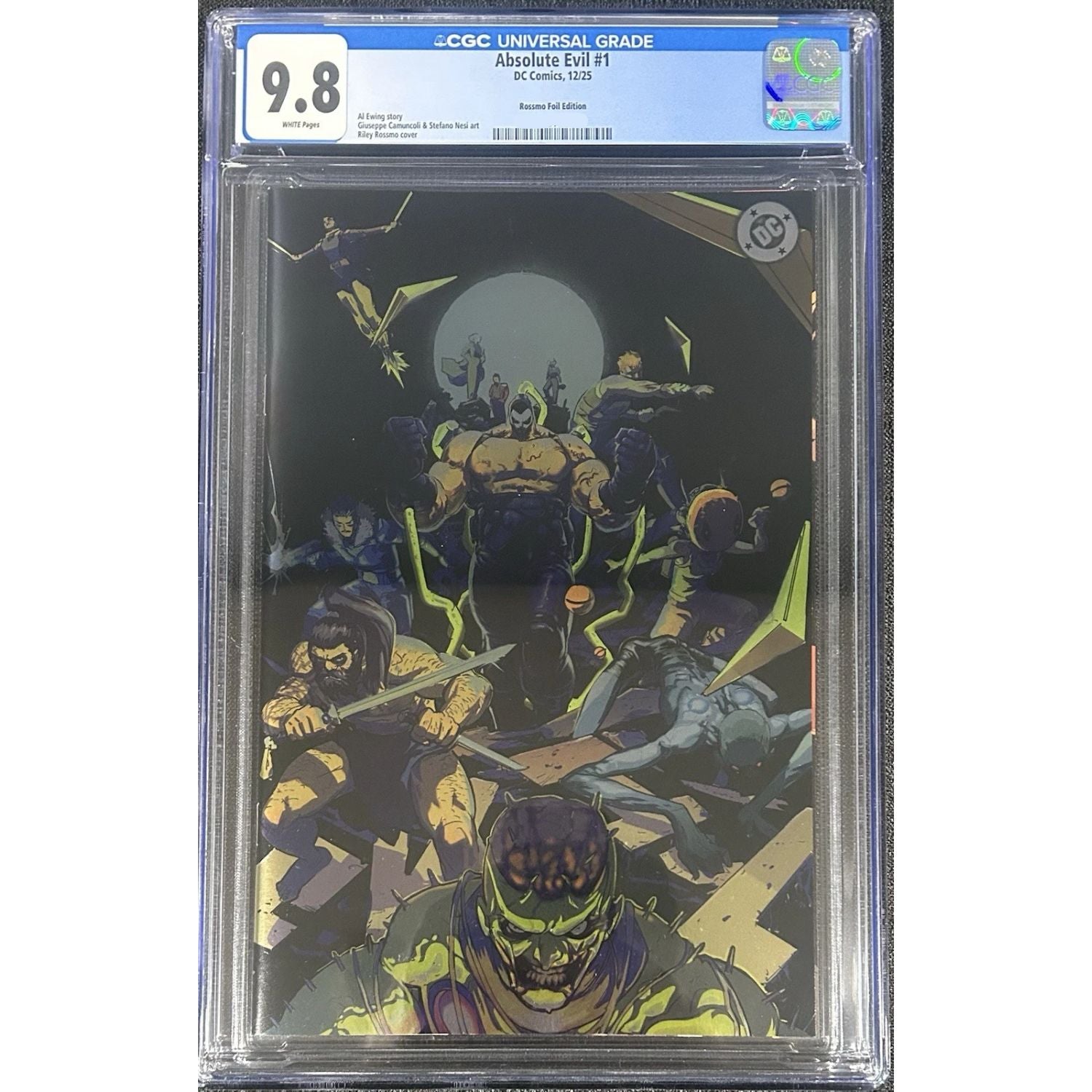 Absolute Evil: #1 [Riley Rossmo CGC 9.8 Foil] 2025 Comics DC Comics