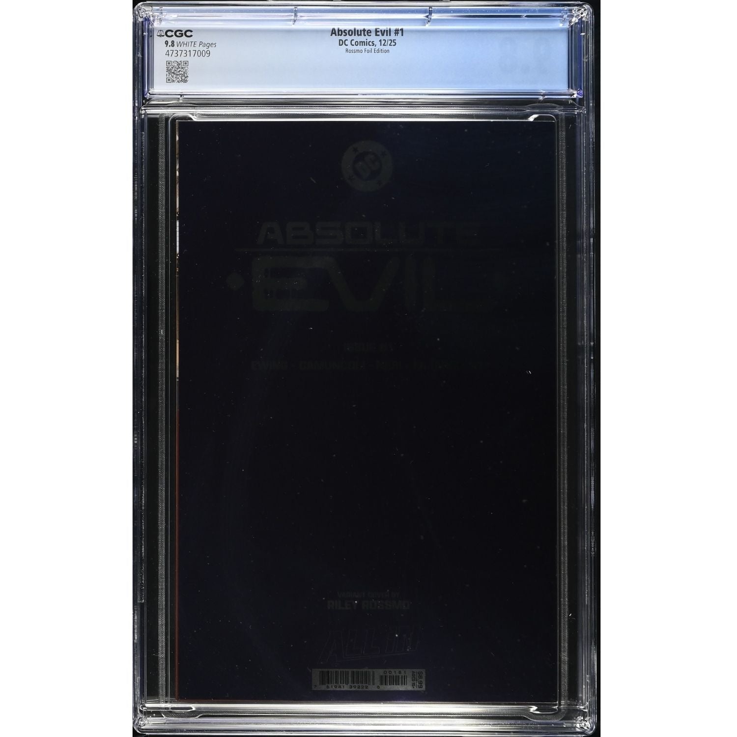 Absolute Evil: #1 [Riley Rossmo CGC 9.8 Foil] 2025 Comics DC Comics