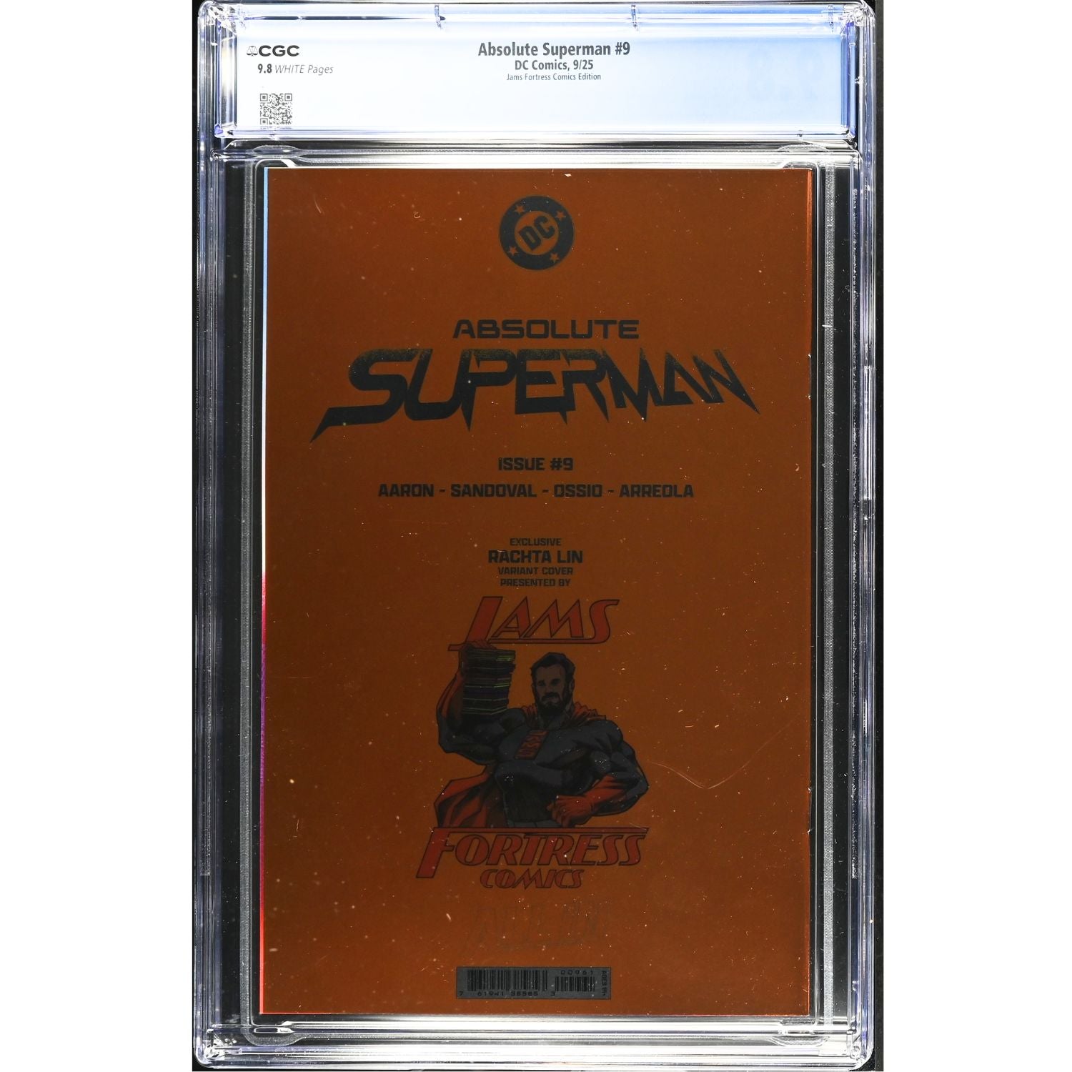 Absolute Superman: #9 [Rachta Lin CGC 9.8 Jams fortress Foil Exclusive] 2025 Comics DC Comics
