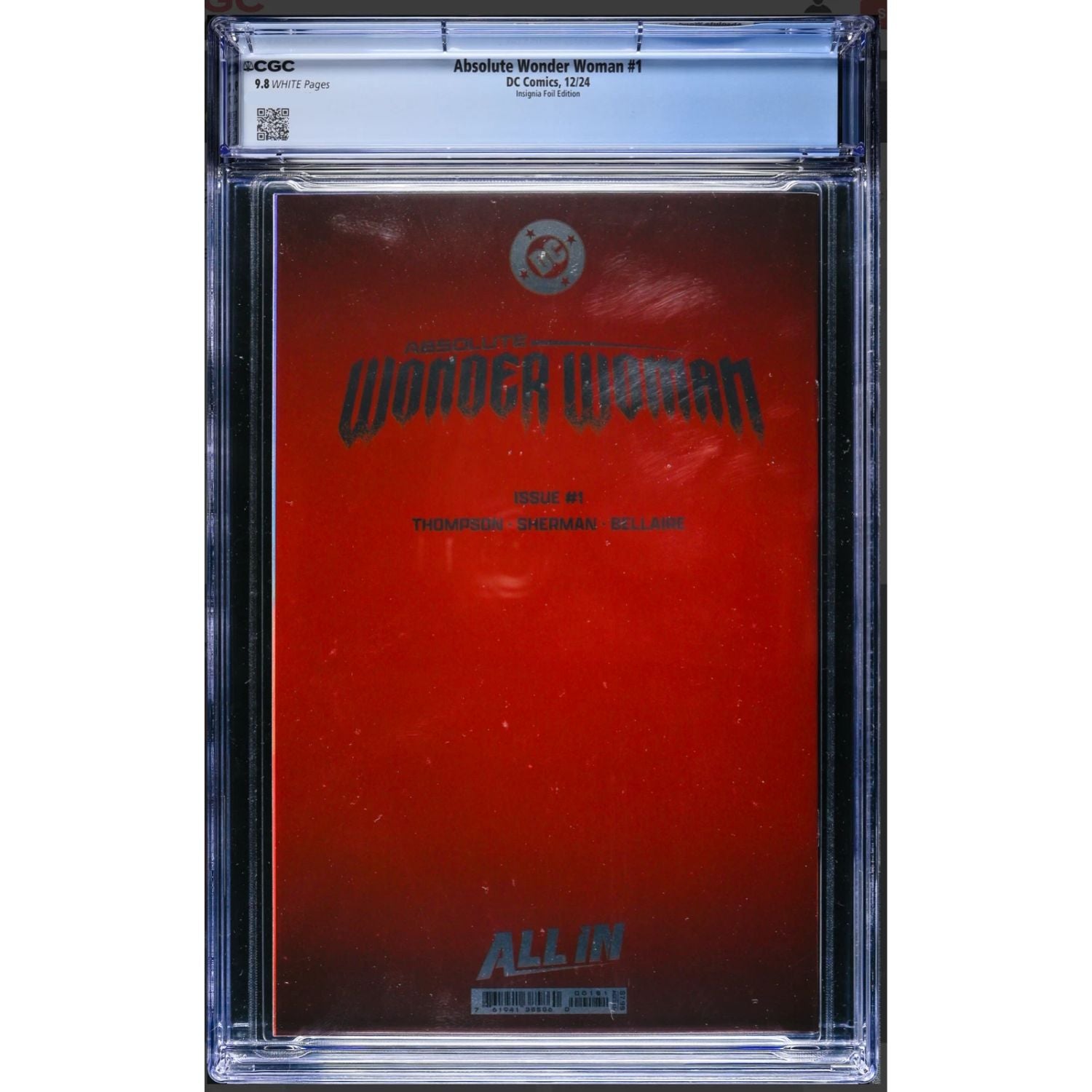 Absolute Wonder Woman: #1 [CGC 9.8 Foil Logo CVR E] 2024 Comics DC Comics