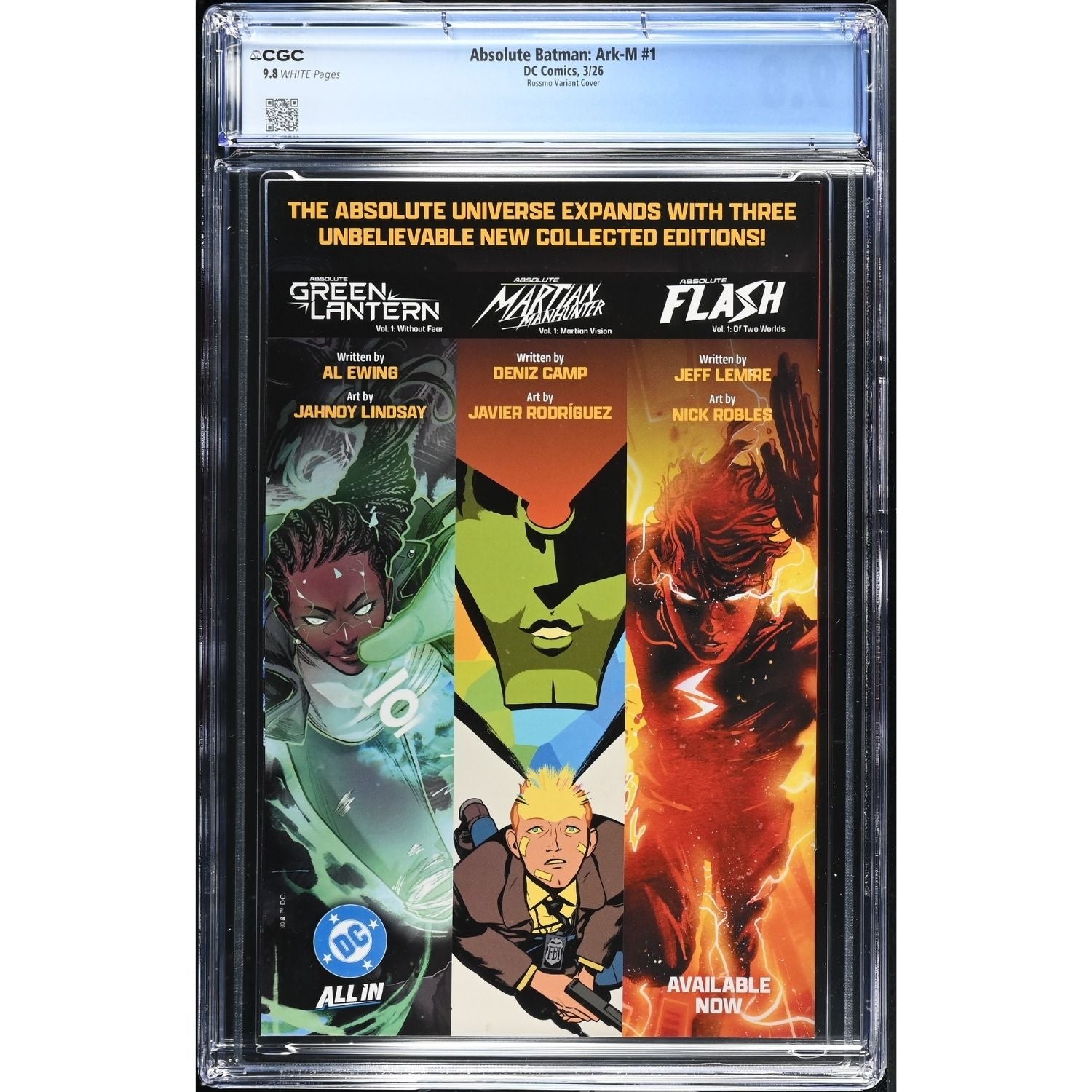 Absolute Batman Ark-M: #1 [Riley Rossmo CGC 9.8 CVR C] 2026 Comics DC Comics