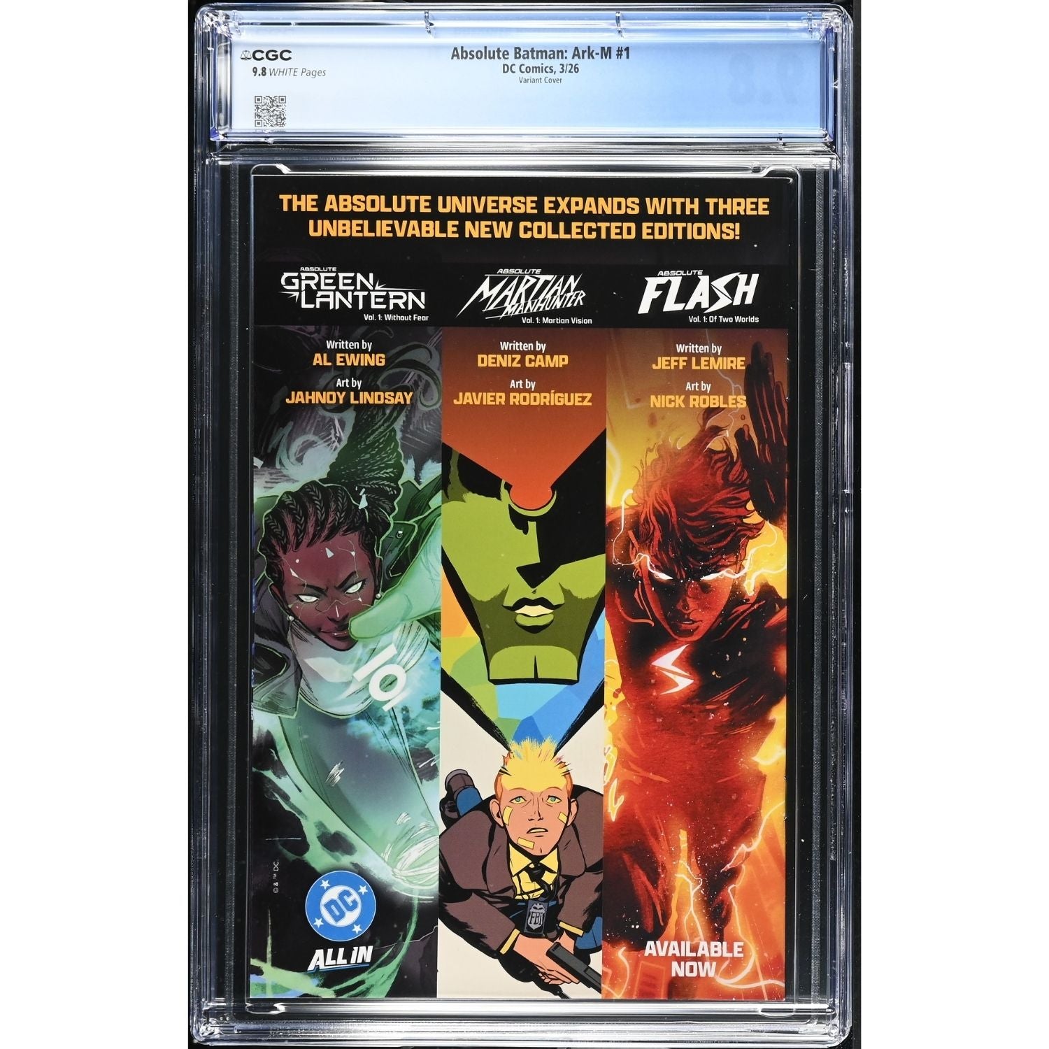 Absolute Batman Ark-M: #1 [Javier Rodriguez CGC 9.8 CVR B] 2026 Comics DC Comics