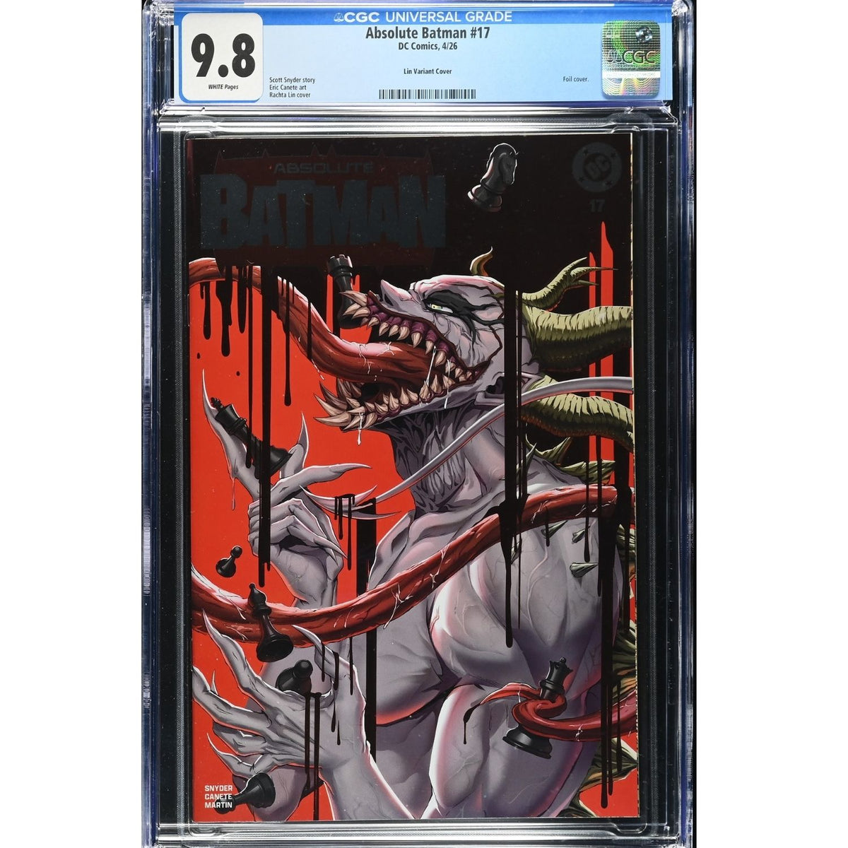 Absolute Batman: #17 [Rachta Lin CGC 9.8 Spot Foil Shopville Exclusive Megacon] 2024 Comics DC Comics