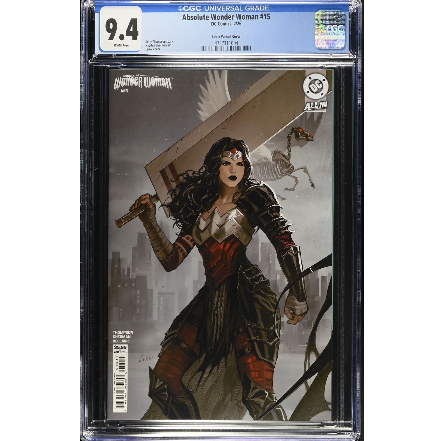 Absolute Wonder Woman: #15 [Leslie Leirix CGC 9.4 CVR C] 2025 Comics DC Comics