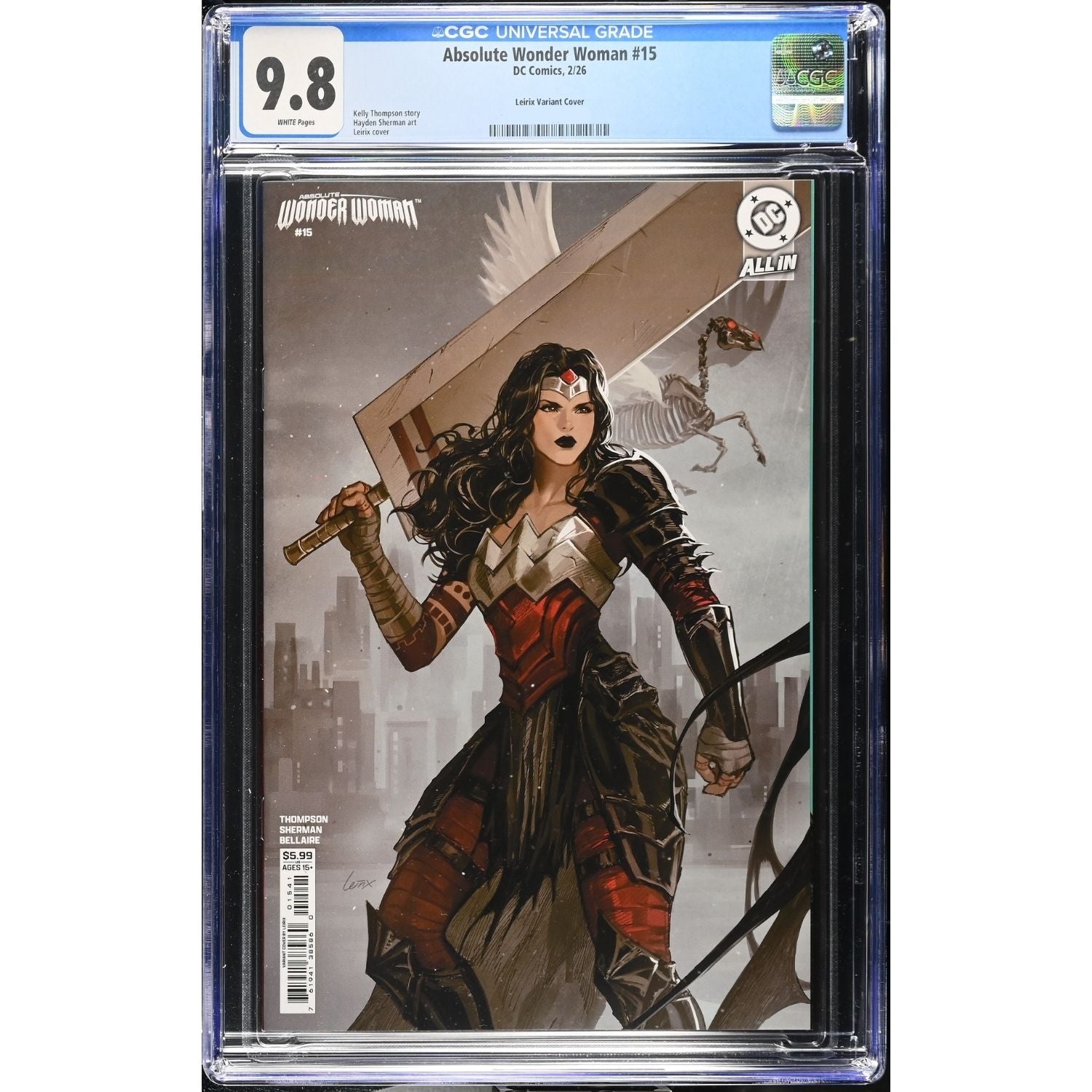 Absolute Wonder Woman: #15 [Leslie Leirix CGC 9.8 CVR C] 2025 Comics DC Comics