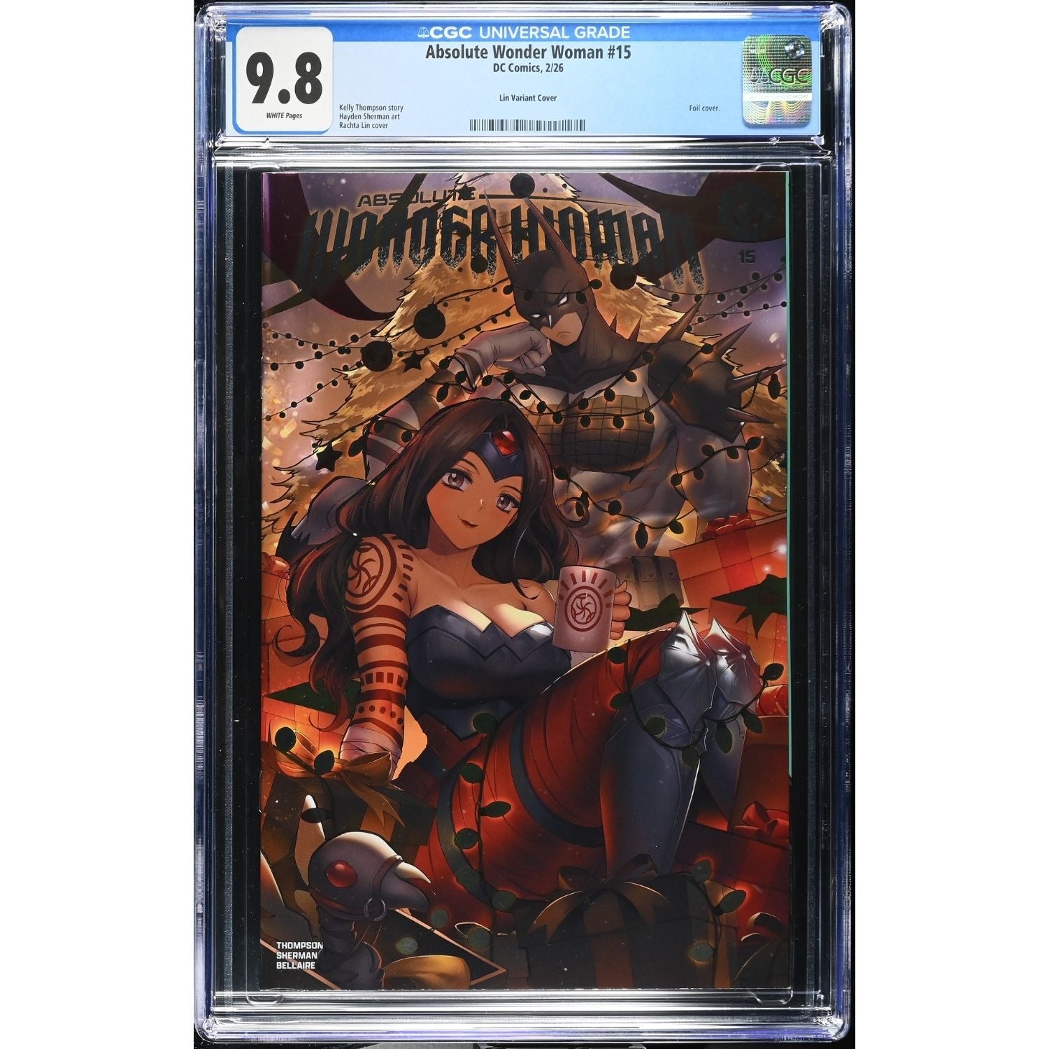 Absolute Wonder Woman: #15 [Rachta Lin CGC 9.8 Foil Shopville Exclusive] 2025 Comics DC Comics