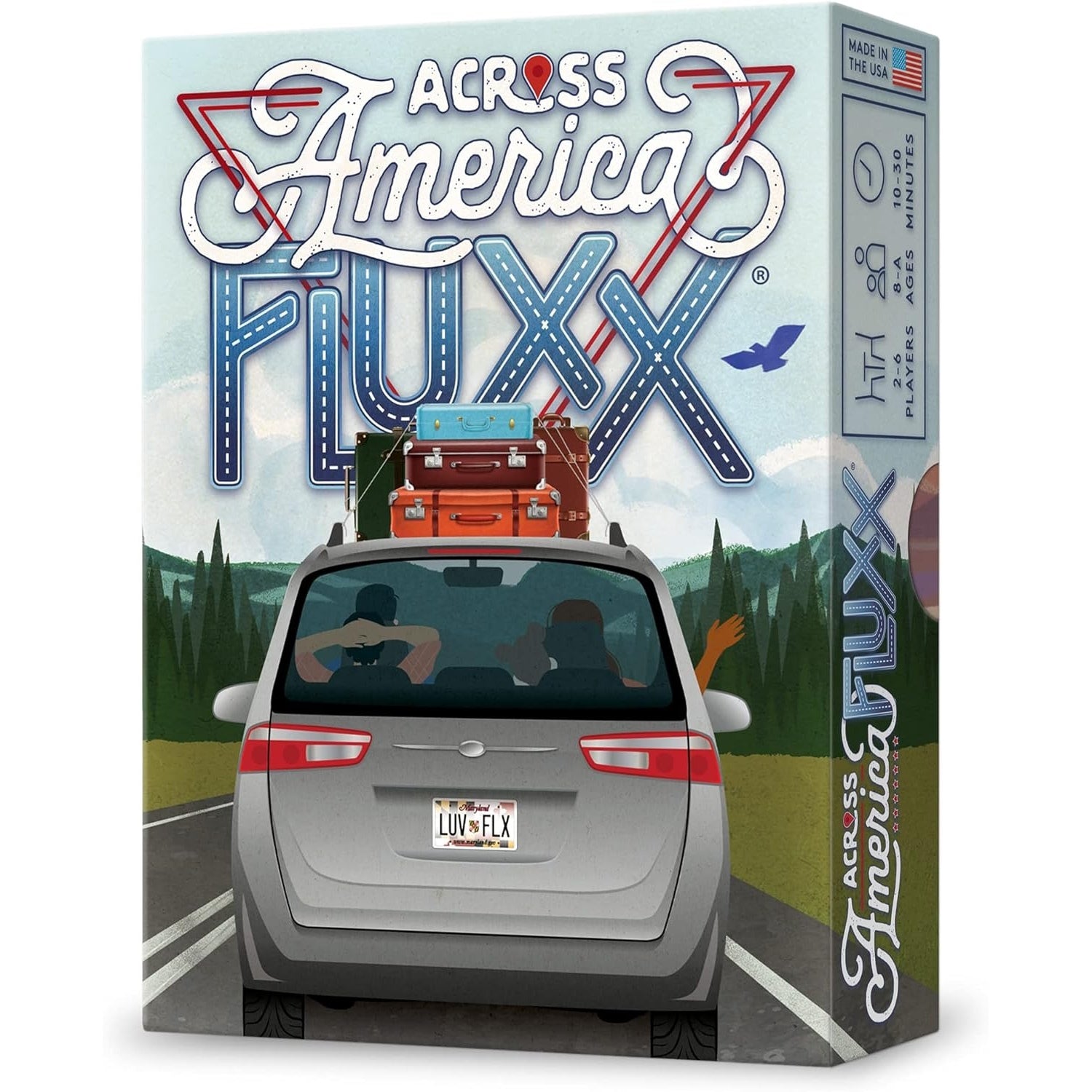 Across America Fluxx [Board Game, 2-6 Players] Board Game Looney Labs