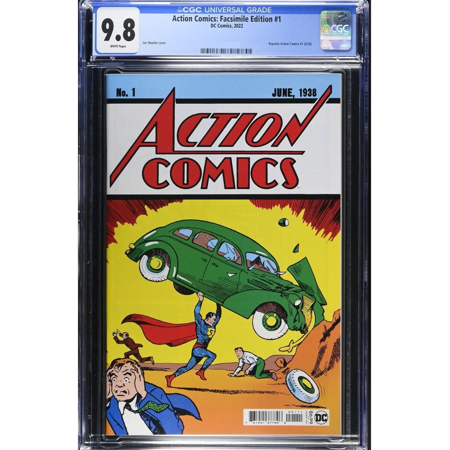Action Comics: #1 [Joe Shuster CGC 9.8 Facsimile Edition] 2022 Comics DC Comics