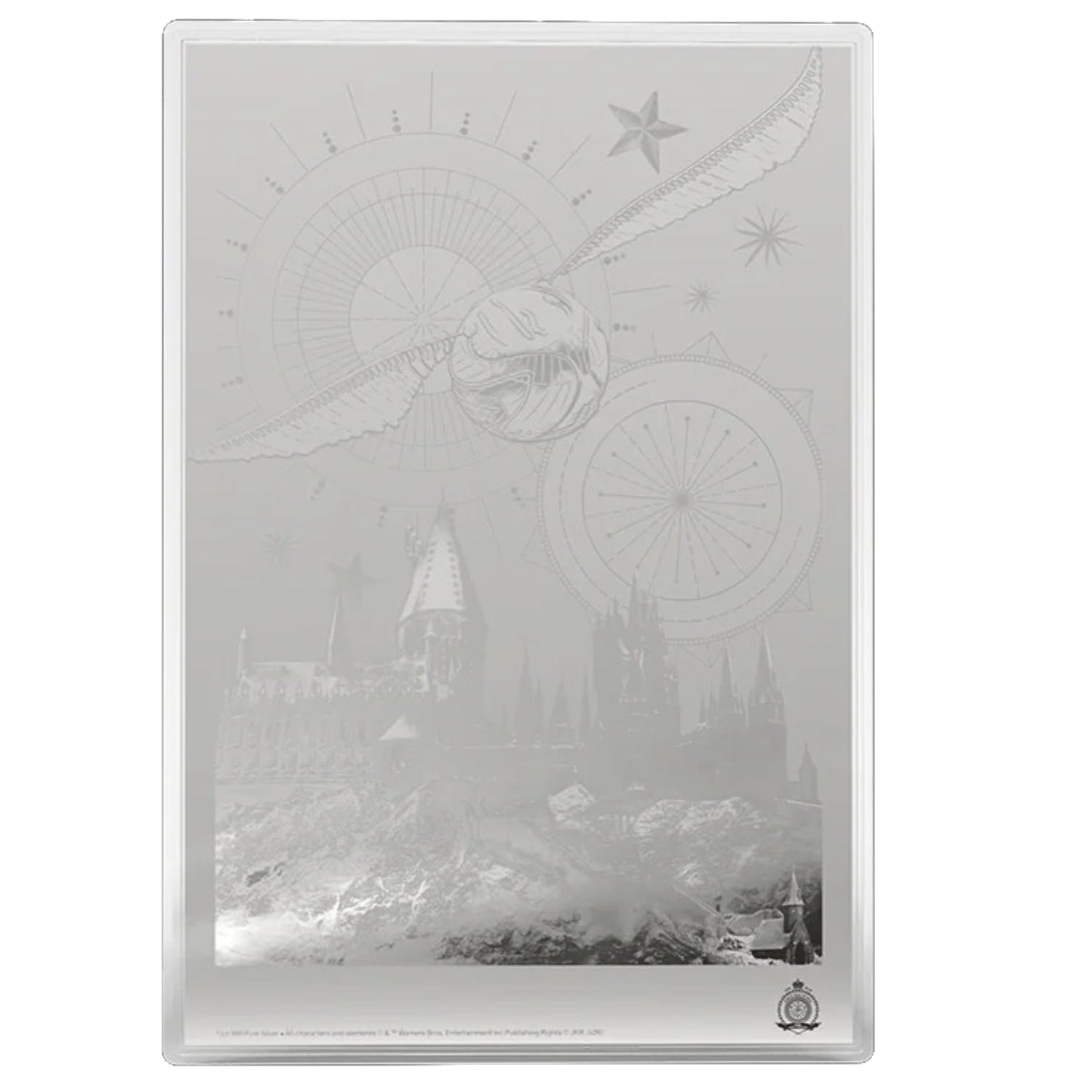 Agoro: Harry Potter Movie Poster - Harry Potter and the Philosopher's Stone Silver Foil Collectible Agoro