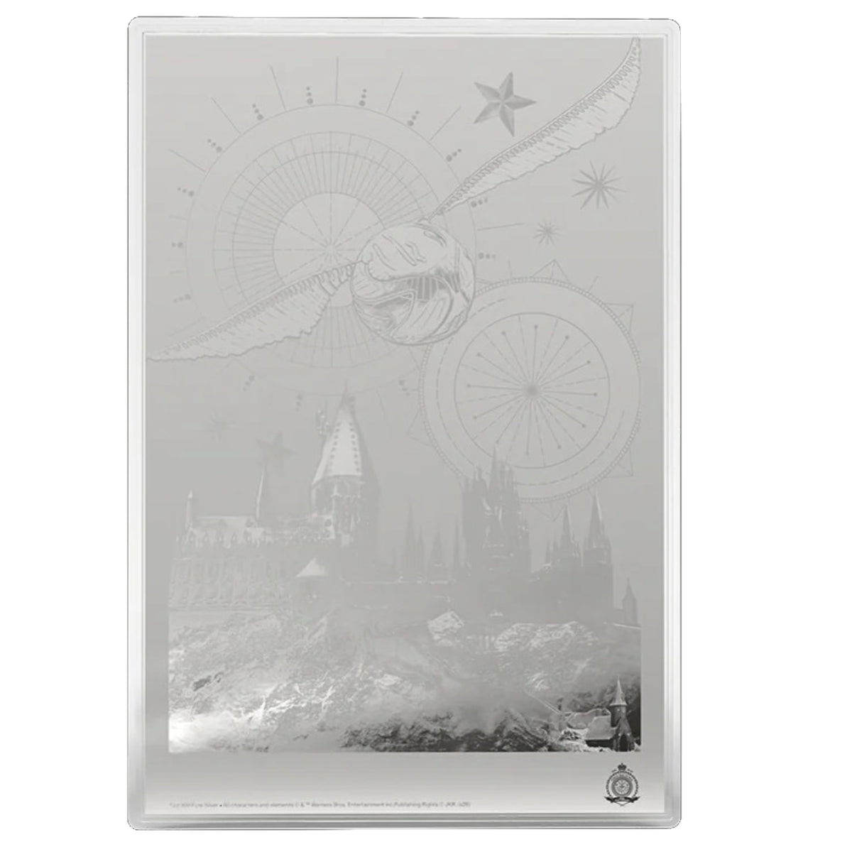 Agoro: Harry Potter Movie Poster - Harry Potter and the Sorcerer's Stone Silver Foil Collectible Agoro