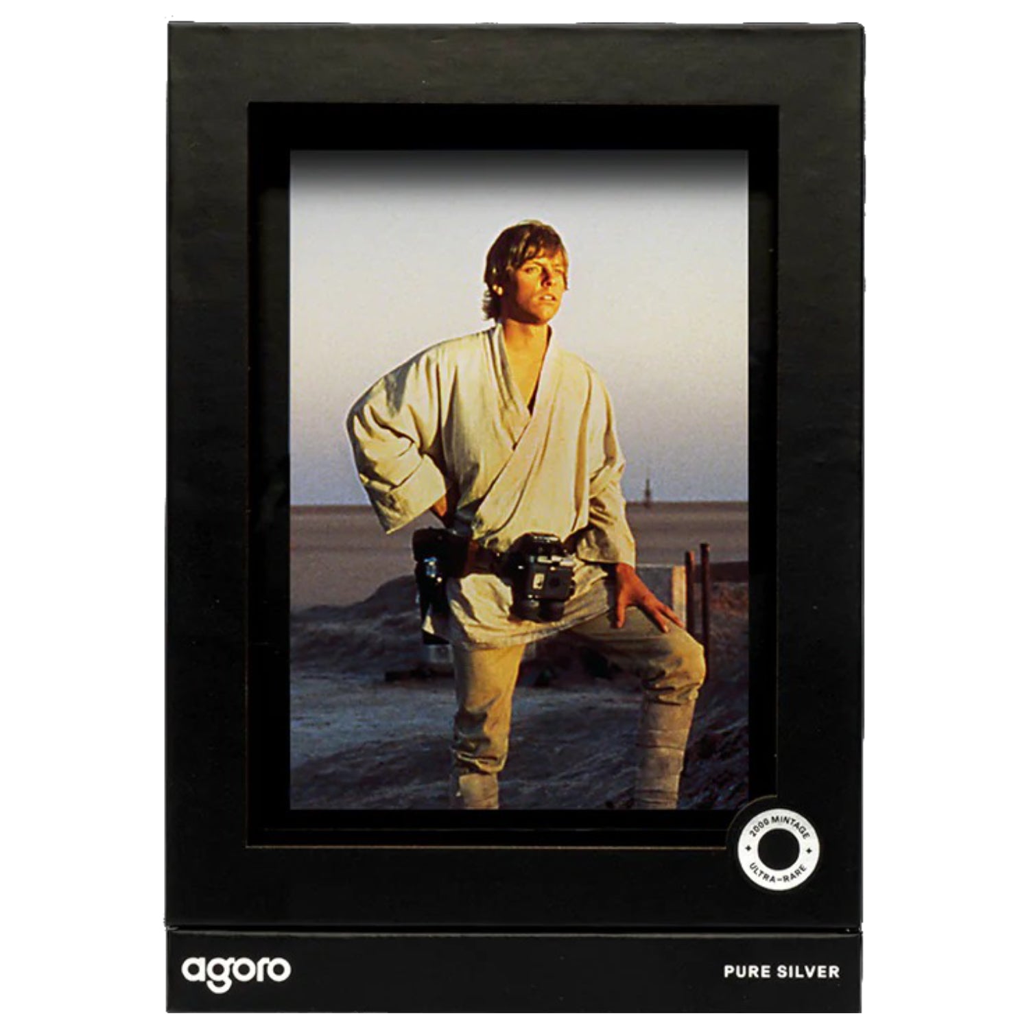 Agoro: Star Wars Sketch Art - Luke Skywalker 5g Silver Foil Collectible Agoro