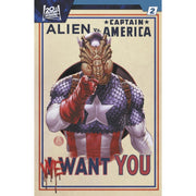 Alien VS Captain America: #2 [Mark Brooks CVR C] 2025 Comics Marvel Comics