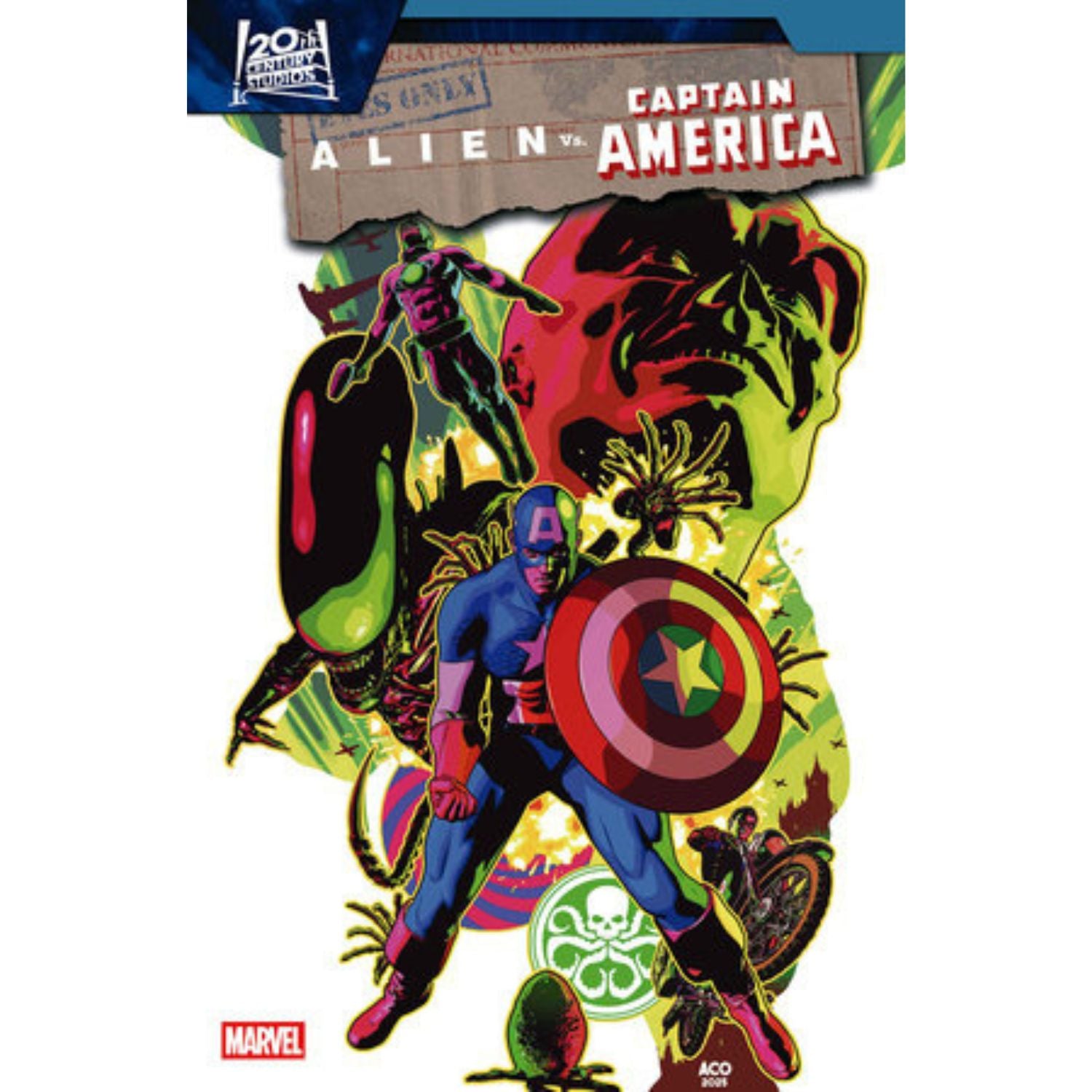 Alien VS Captain America: #3 [ACO CVR B] 2025 Comics Marvel Comics