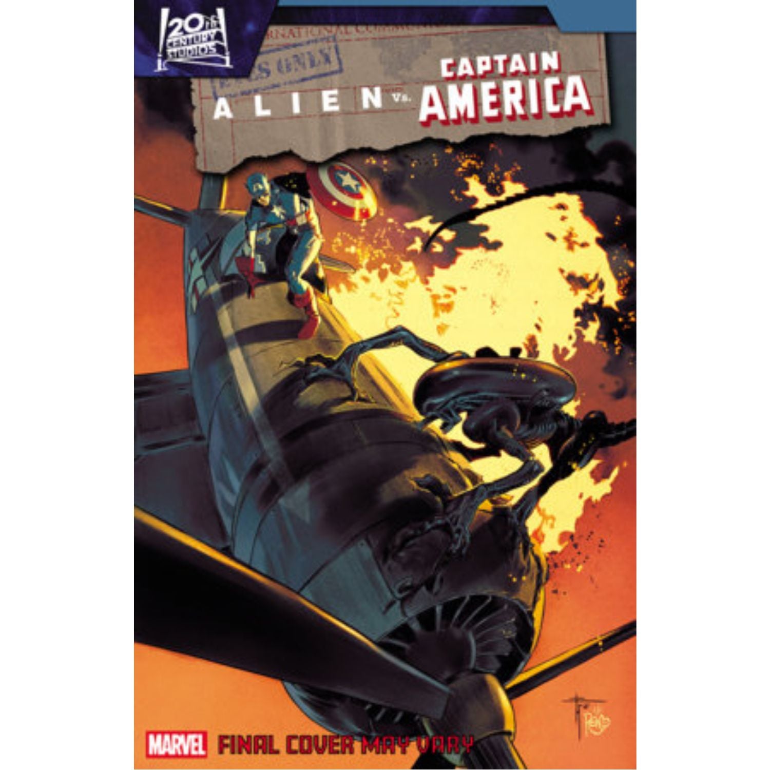 Alien VS Captain America: #3 [Francesco Mobili - 1:25] 2025 Comics Marvel Comics